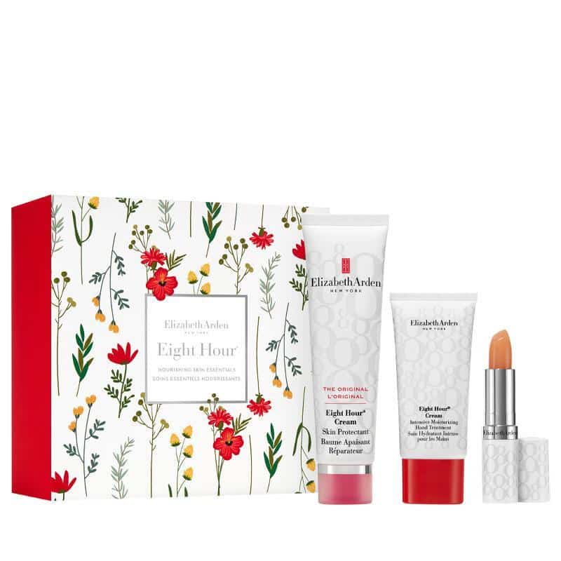 Giftset Floral Elizabeth Arden Eight Hour Cream Skin Protectant 50ml + Intensive Moisturising Hand Treatment 30ml + Lip Protectant SPF15 3,7g