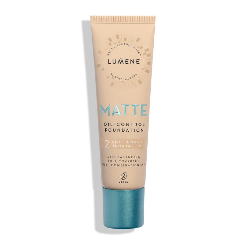 Lumene Matte Oil-Control Foundation Soft Honey 30ml