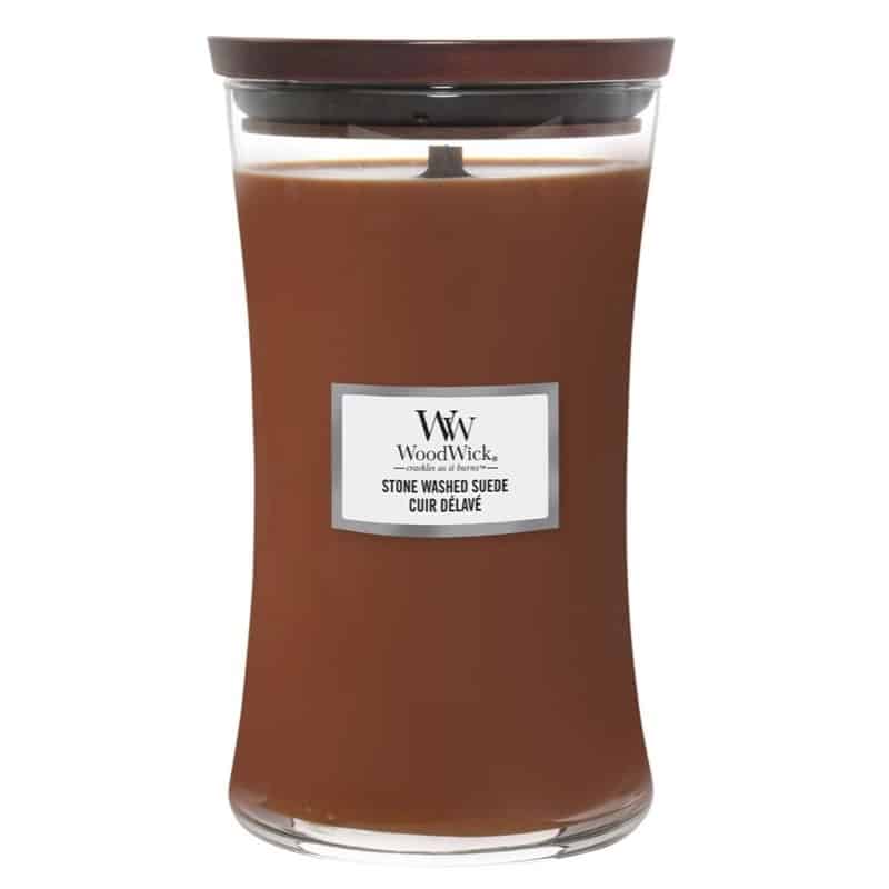 WoodWick Large - Stone Washed Suede