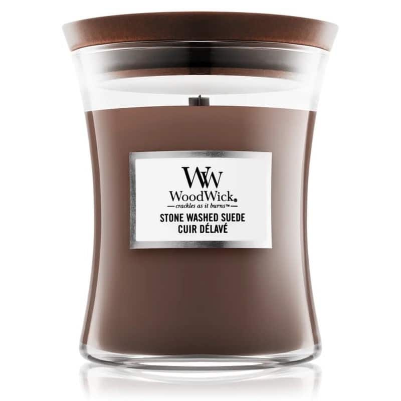 WoodWick Medium - Stone Washed Suede