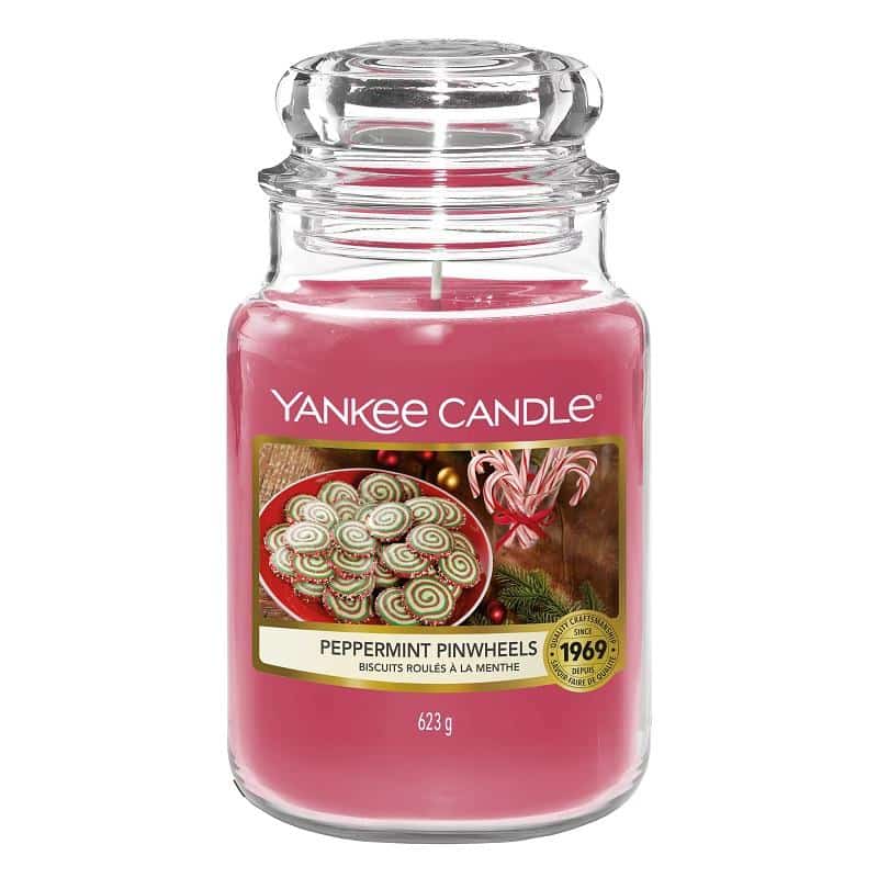 Yankee Candle Classic Large Jar Peppermint Pinwheels 623g