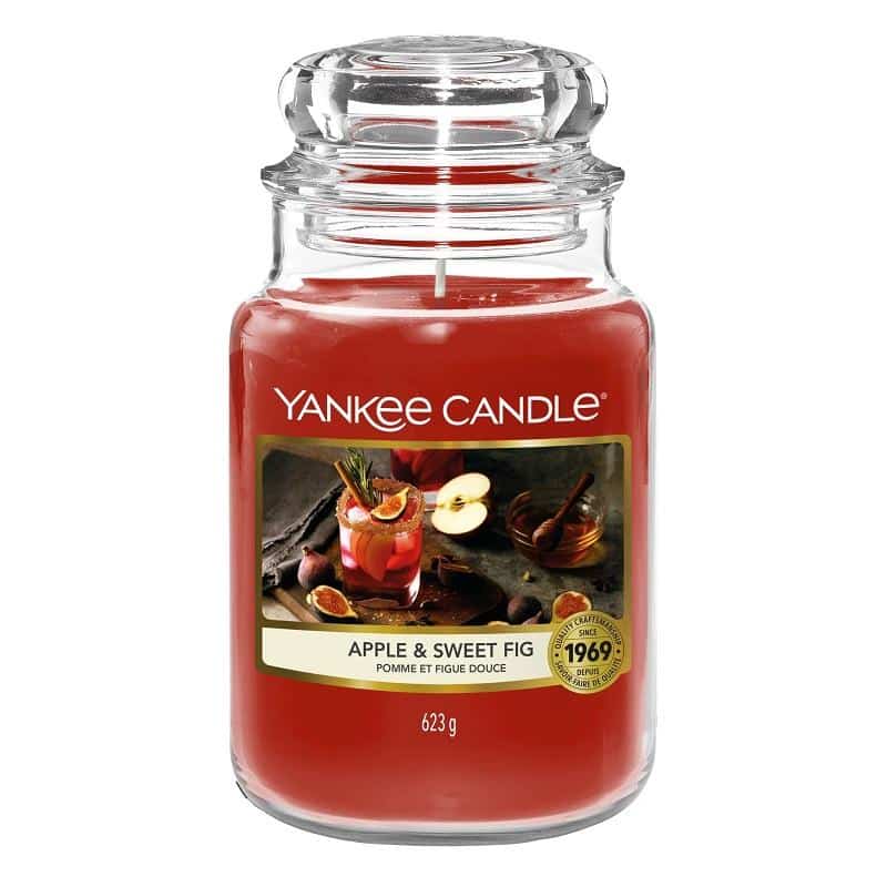 Yankee Candle Classic Large Jar Apple and Sweet Fig 623g