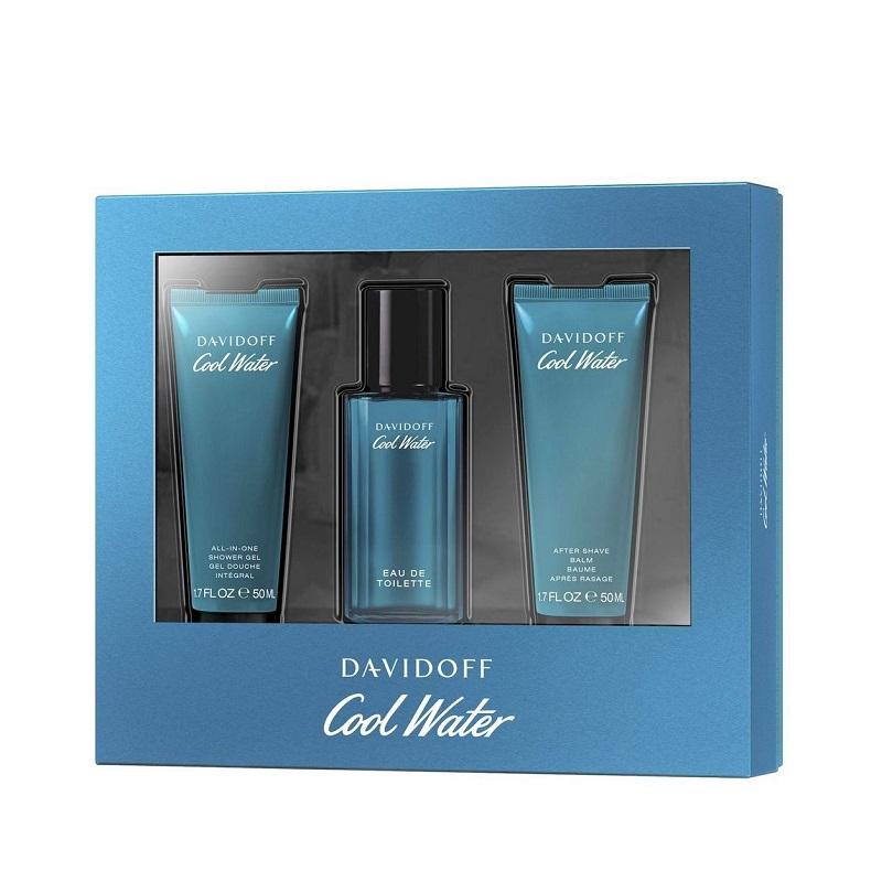 Giftset Davidoff Cool Water Edt 40ml + Shower Gel 50ml + After Shave 50ml