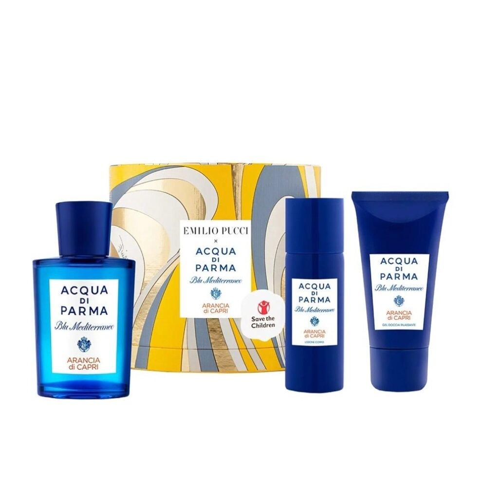 Giftset Acqua di Parma Blu Mediterraneo Arancia di Capri Edt 75ml + Shower Gel 40ml + Body Lotion 50ml