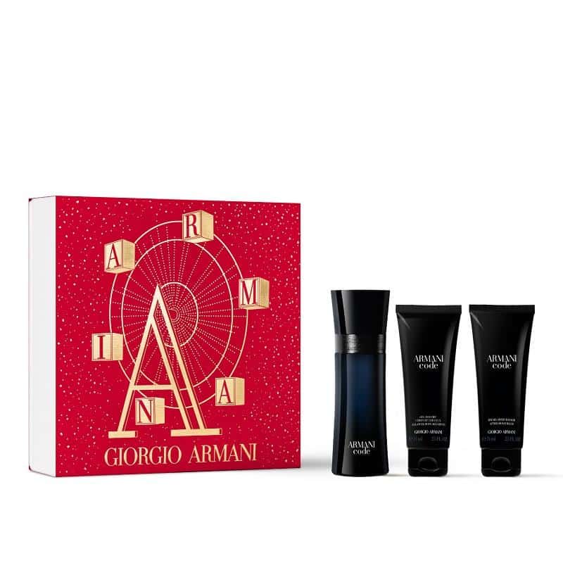 Giftset Armani Code Pour Homme Edt 50ml + Douche Gel 75ml + Aftershave Balm 75ml