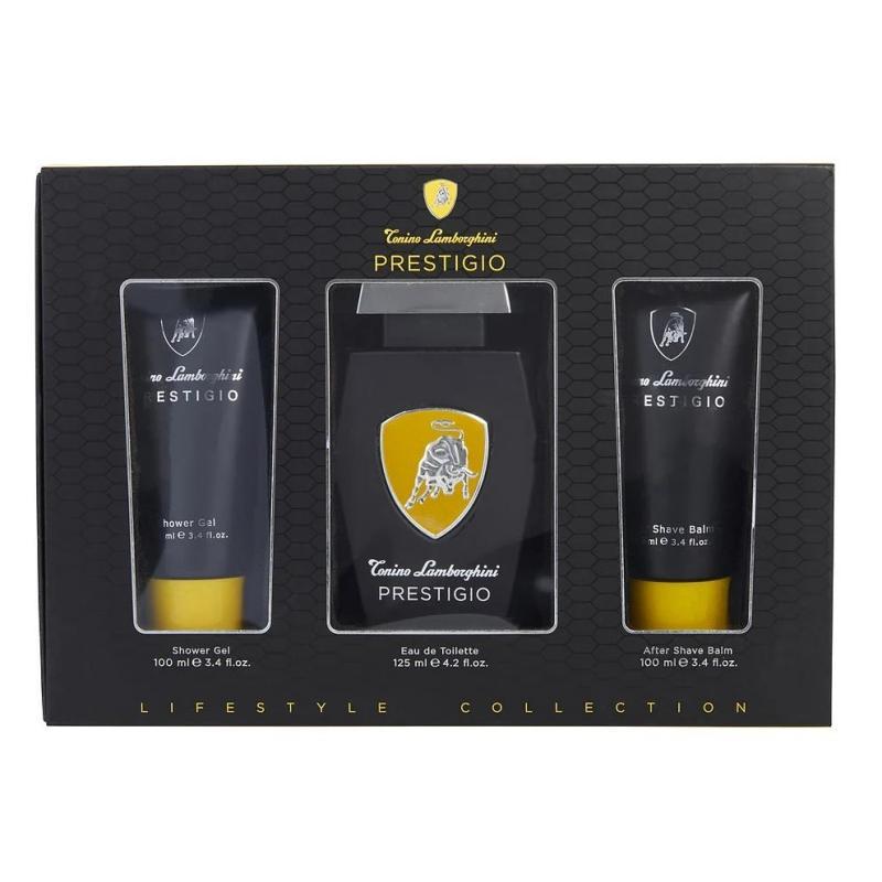 Lamborghini Prestigio Edt 125ml + Aftershave Balm 100ml + Shower Gel 100ml