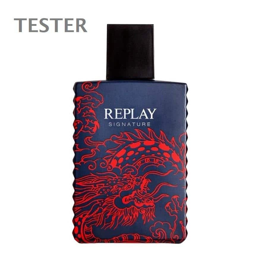 Replay Signature Red Dragon For Man Tester Edt 100ml