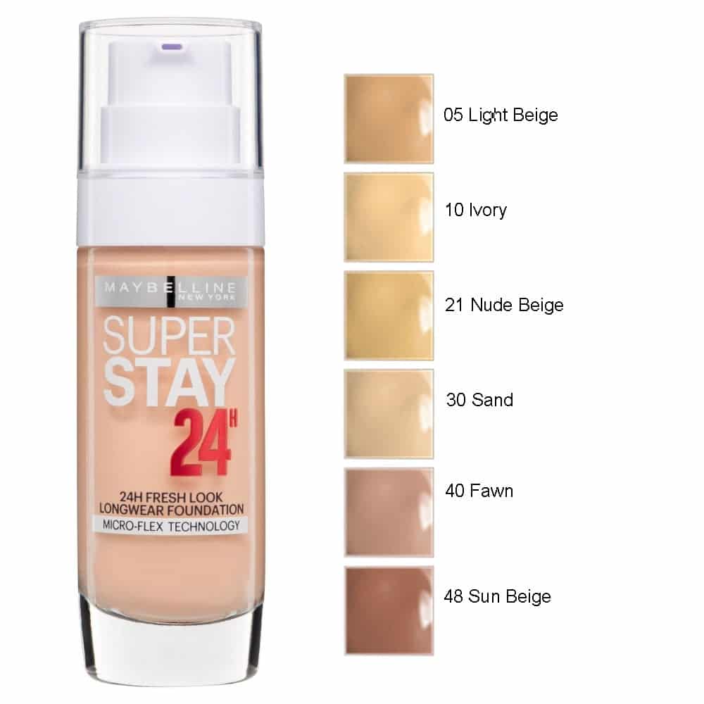 Maybelline SuperStay 24H Foundation 30ml 10 Ivory