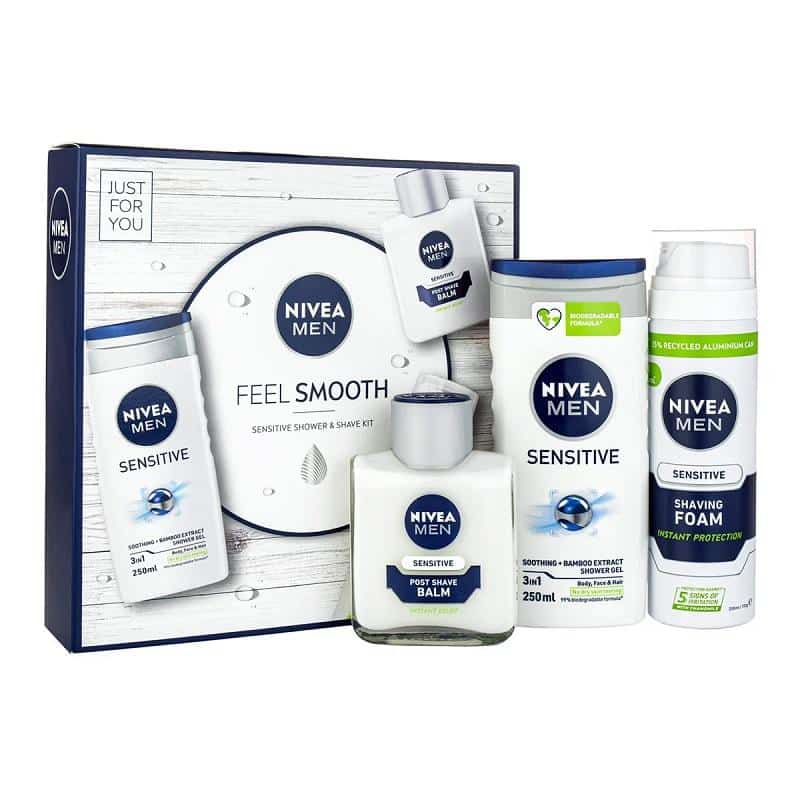 Nivea Men Feel Smooth Giftset 3 Pieces