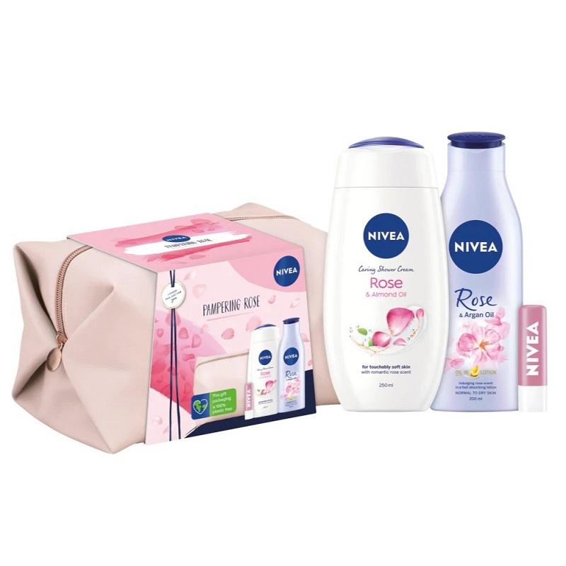 Nivea Pampering Rose Set 4 Pieces