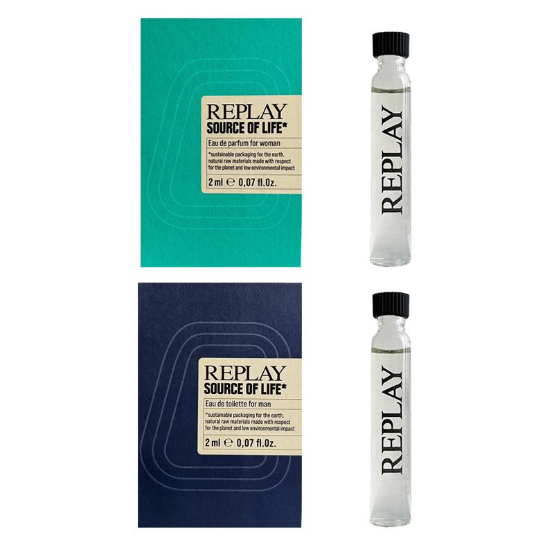 Replay Source of Life Man Woman/Man Vial 2x2ml