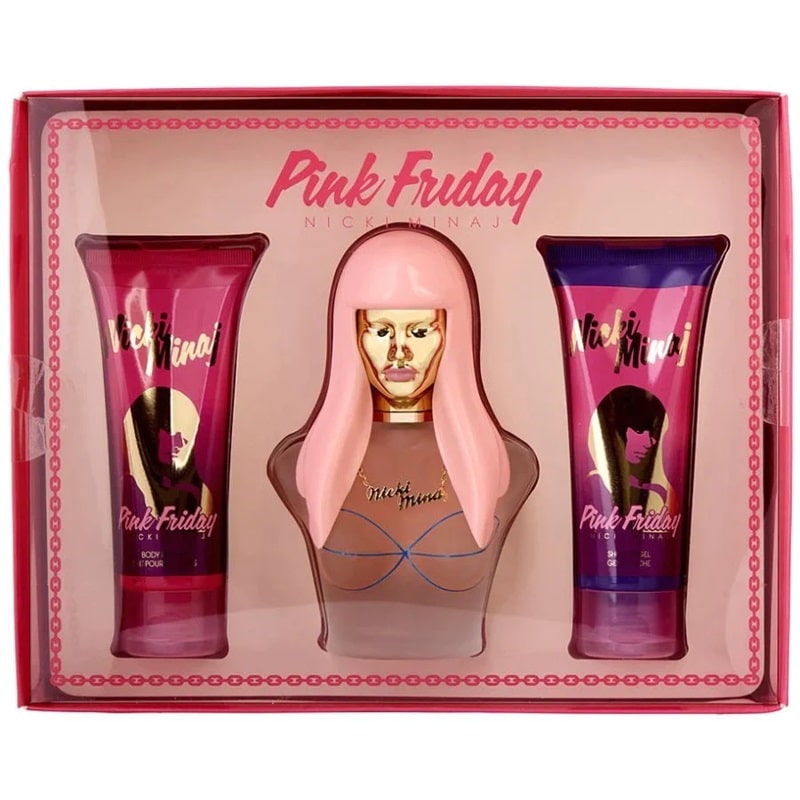 Giftset Nicki Minaj Pink Friday Edp 100ml + Bodylotion 100ml + Shower Gel 100ml