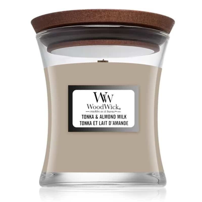 WoodWick Medium - Tonka & Almond Milk