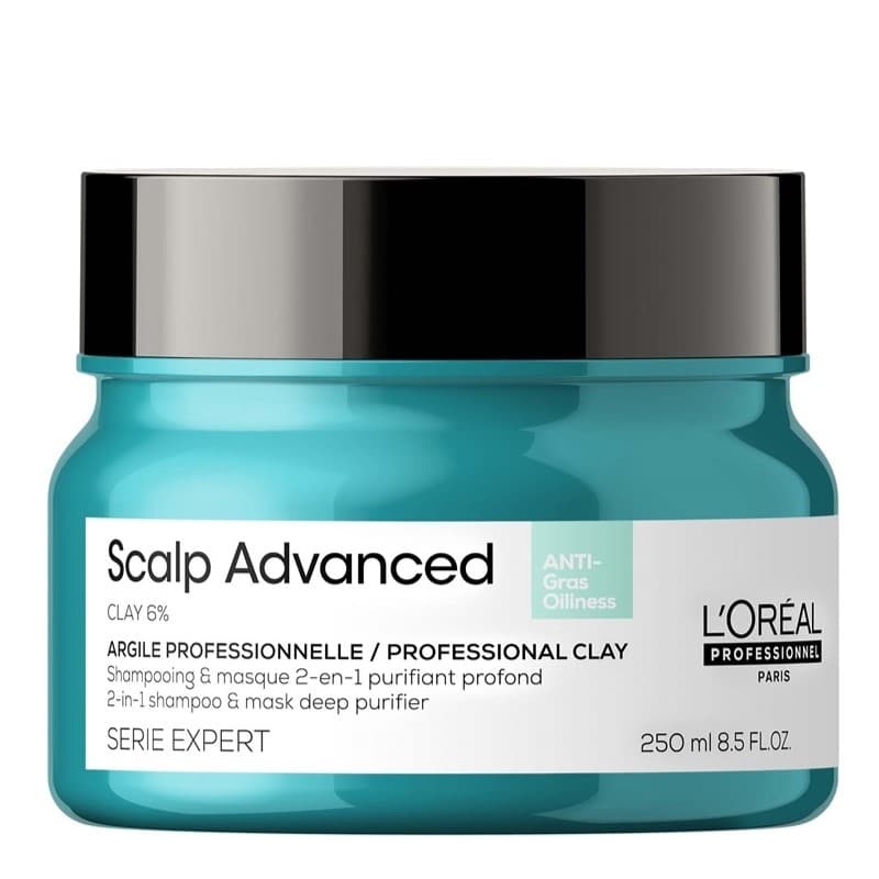L'Oreal Professionnel Serie Expert Scalp Advanced Anti-Oiliness 2-in-1 Deep Purifier Clay Mask 250ml