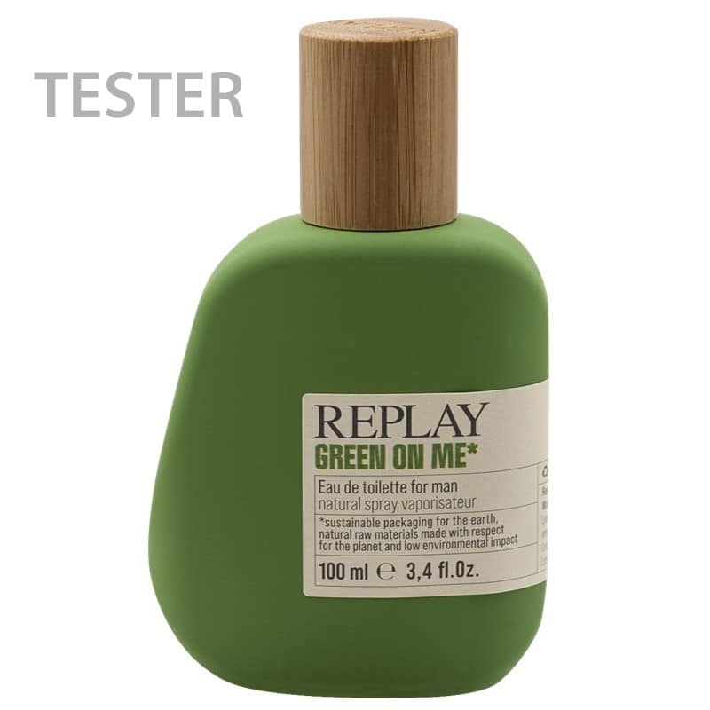 Replay Green On Me Man Tester Edt 100ml