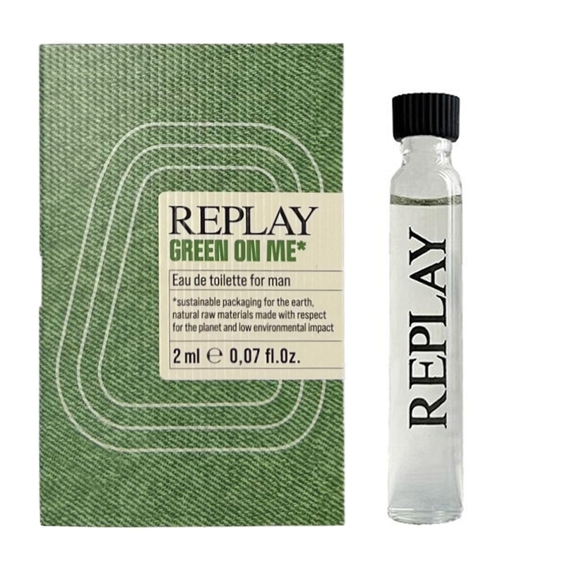 Replay Green On Me Man Vial Edt 2ml