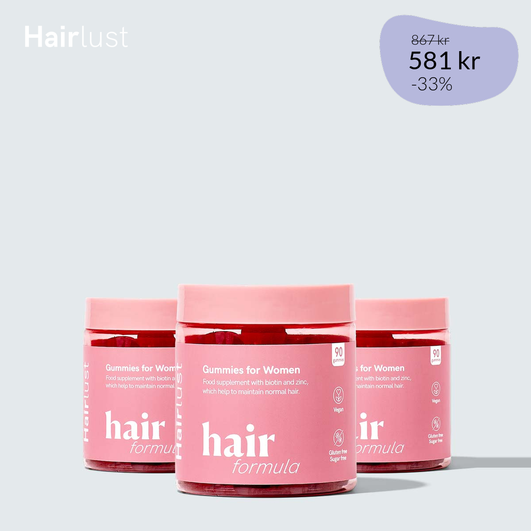 Hair Formula Gummies for Women - 3 månader (3 förpackningar á 90 gummies)