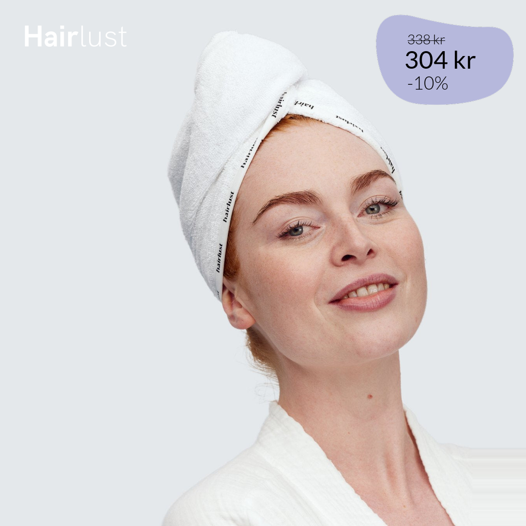 Bamboo Hair Towel Wrap, White - 2 st - Spara 10%