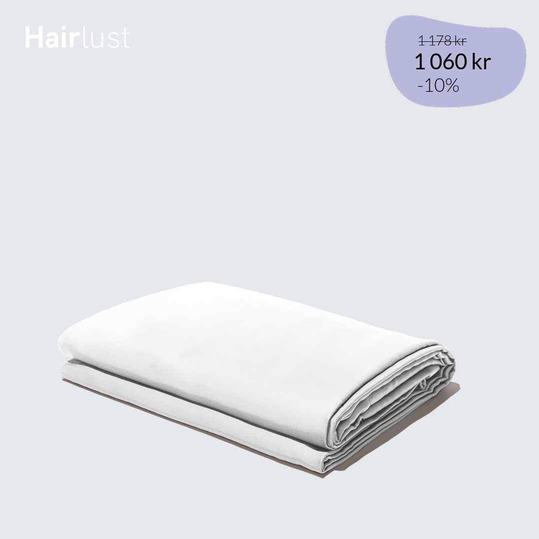 Silky Bamboo Flat Sheet, Pearl White - 150x260 cm / 2 stk - Spara 10%