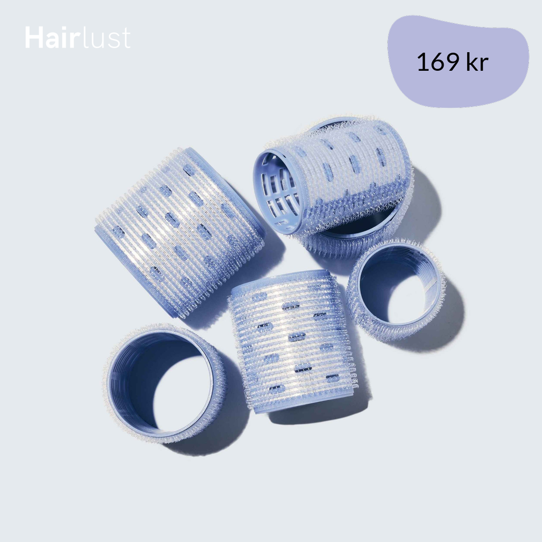 Ceramic Thermal Hair Rollers, 6-Pack, Large, Blurple