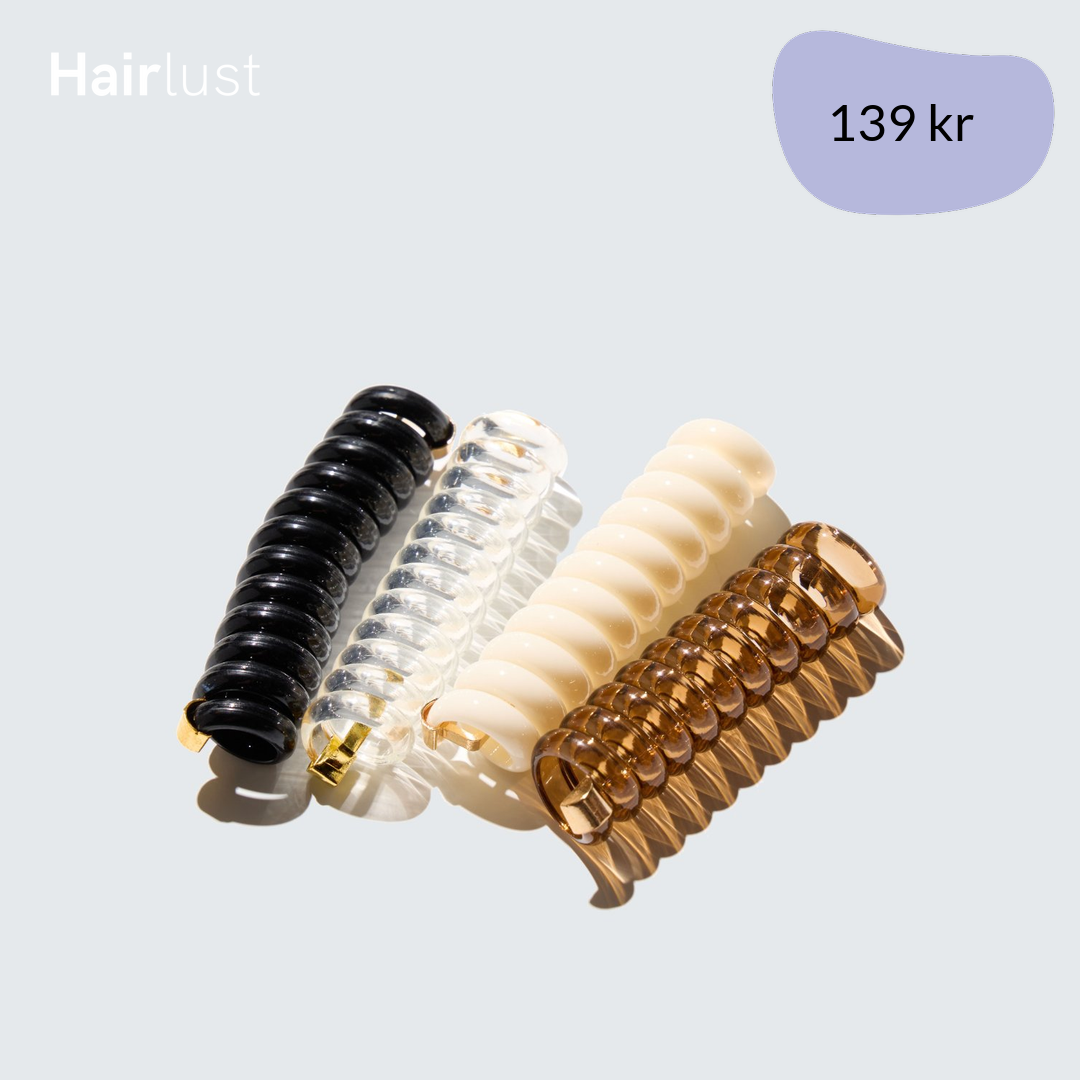Spiral Hair Bands, 4-Pack