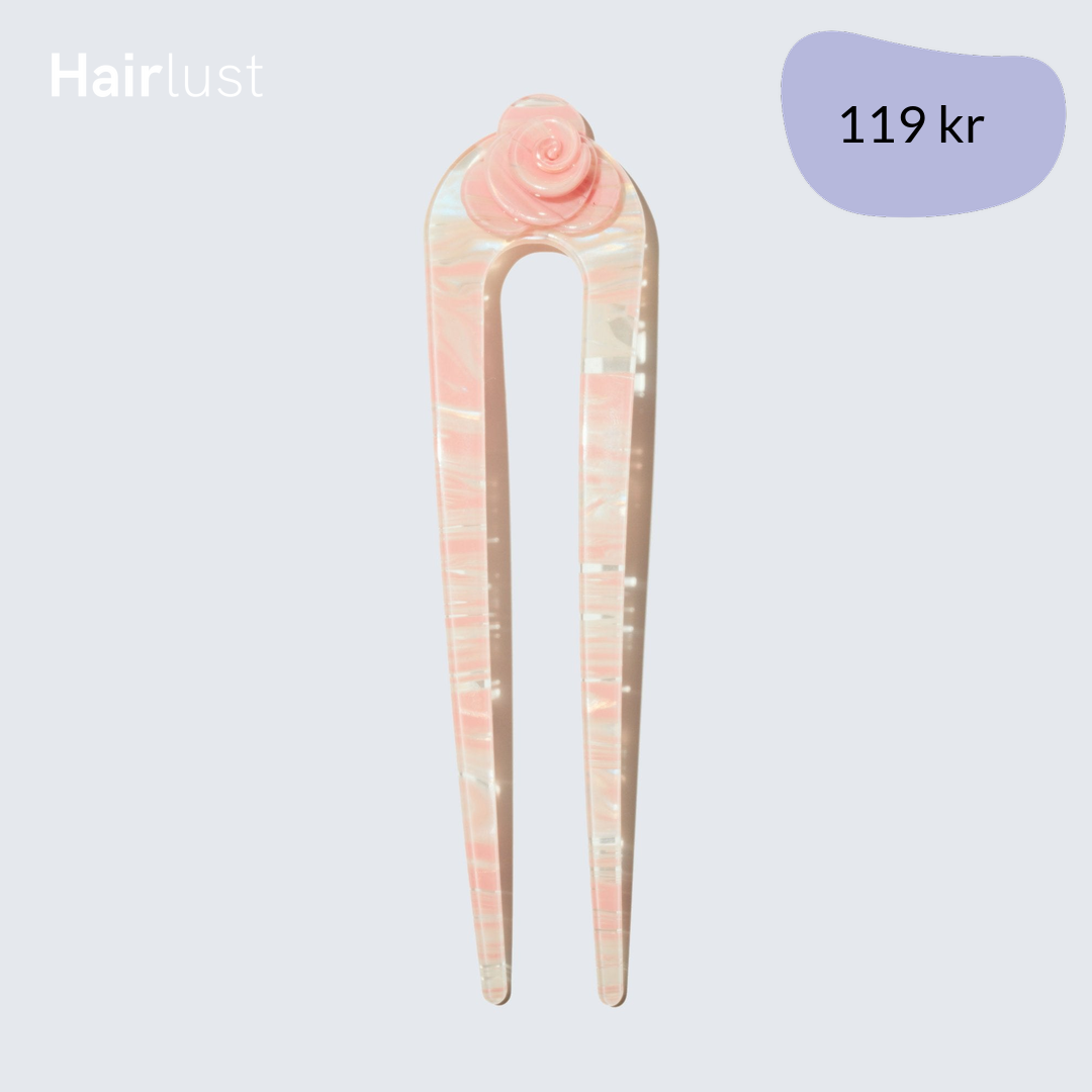 French Twist Hair Pin, Baby Pink