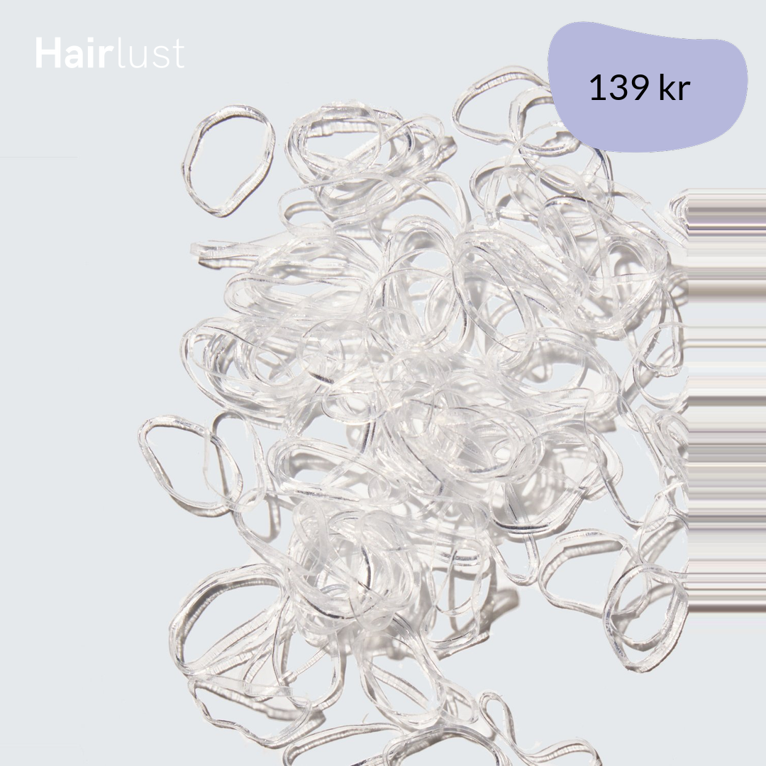 Snag-Free Elastic Hair Ties, 1000-Pack, Clear