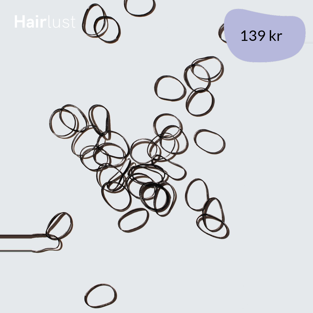 Snag-Free Elastic Hair Ties, 1000-Pack, Black