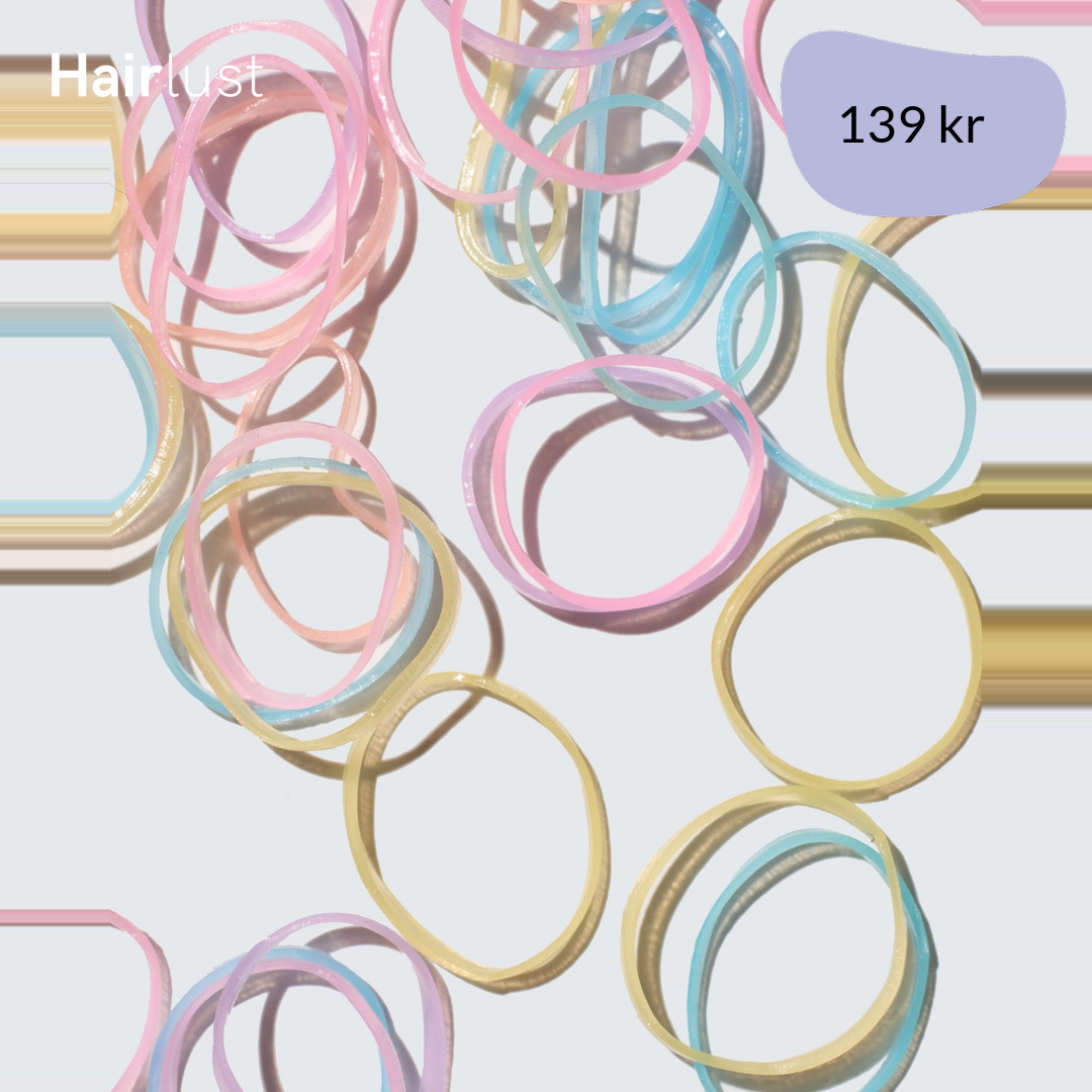 Snag-Free Elastic Hair Ties, 1000-Pack, Pastel