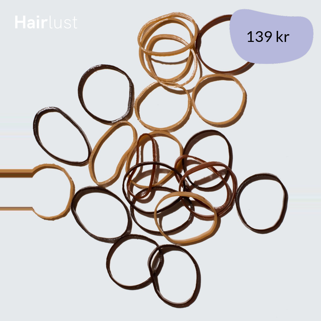 Snag-Free Elastic Hair Ties, 1000-Pack, Coffee