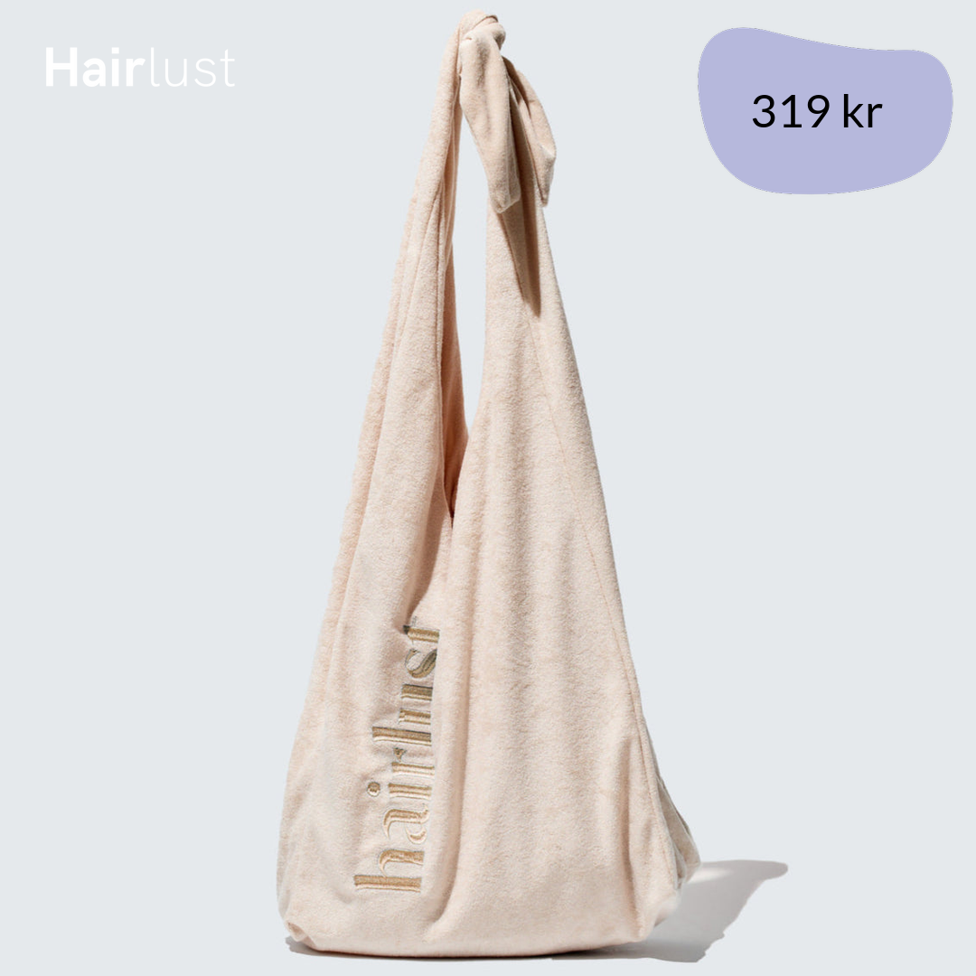 Terry Logo Tote Bag, Beige