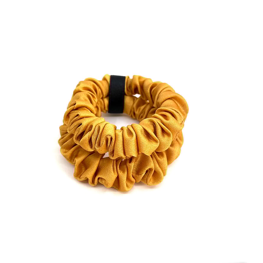 Delize De Luxe Scrunchie 2-pack Yellow