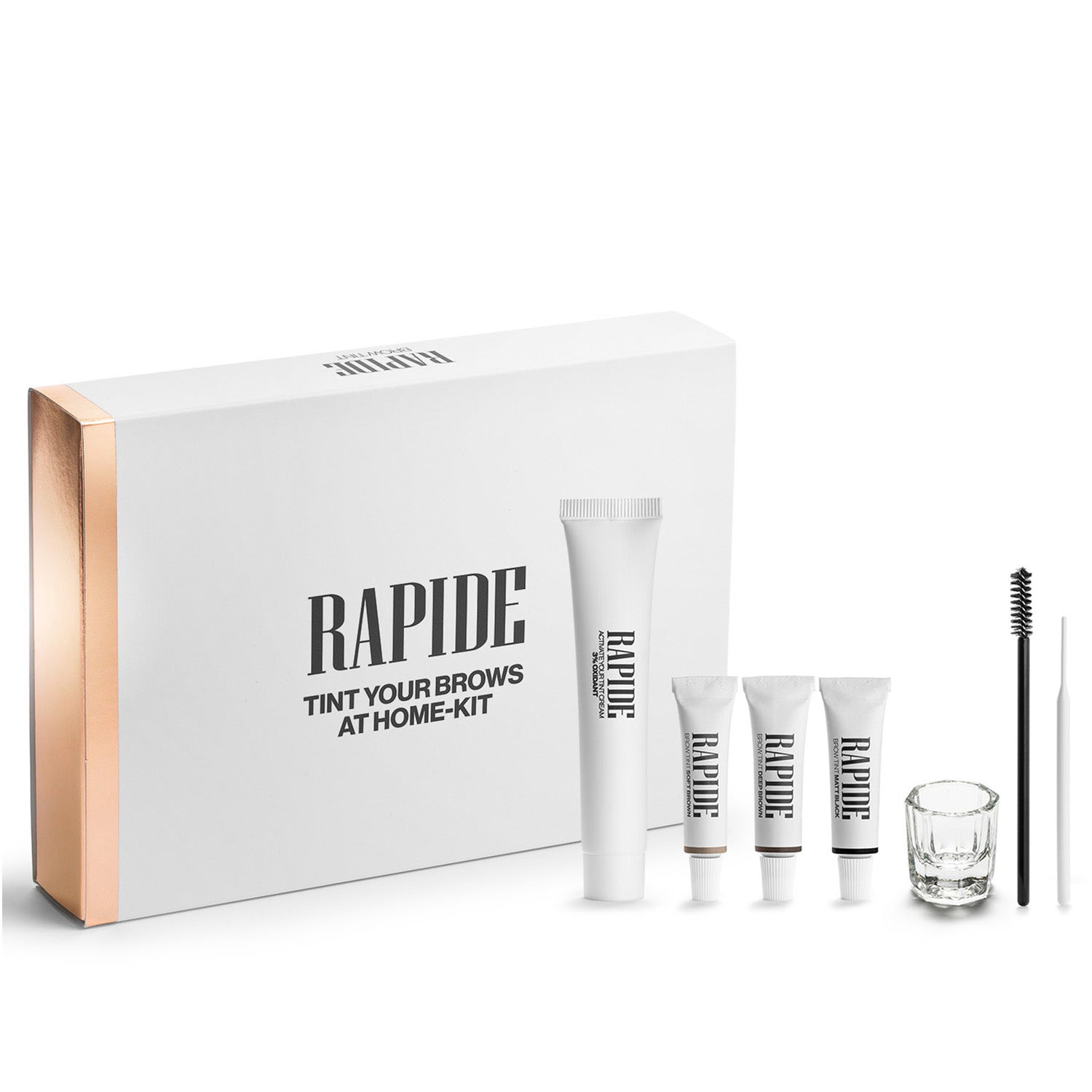 Rapide Brow Tint Kit Soft Brown, Deep Brown, Matt Black - 30 ml