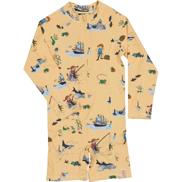 Geggamoja UV-Dräkt Pippi Långstrump Gul Stl 62/68