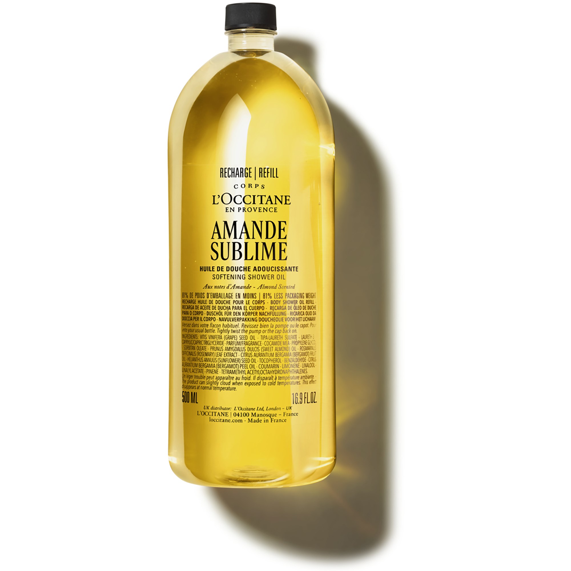 L'Occitane en Provence Almond Almond Shower Oil Refill 500 ml
