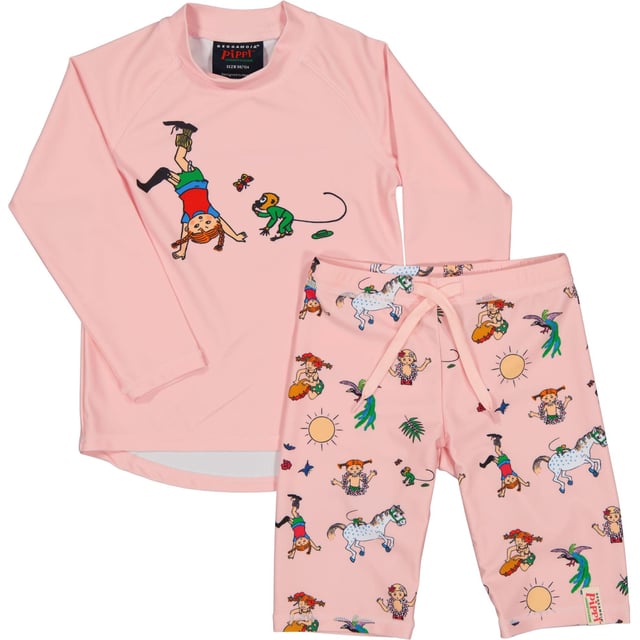 Geggamoja UV-Set Pippi Långstrump Rosa Stl 122/128