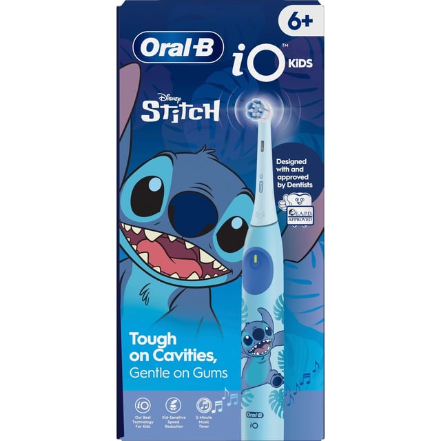 Oral B iO Kids Disney Stitch Eltandborste 1 tandborsthuvud