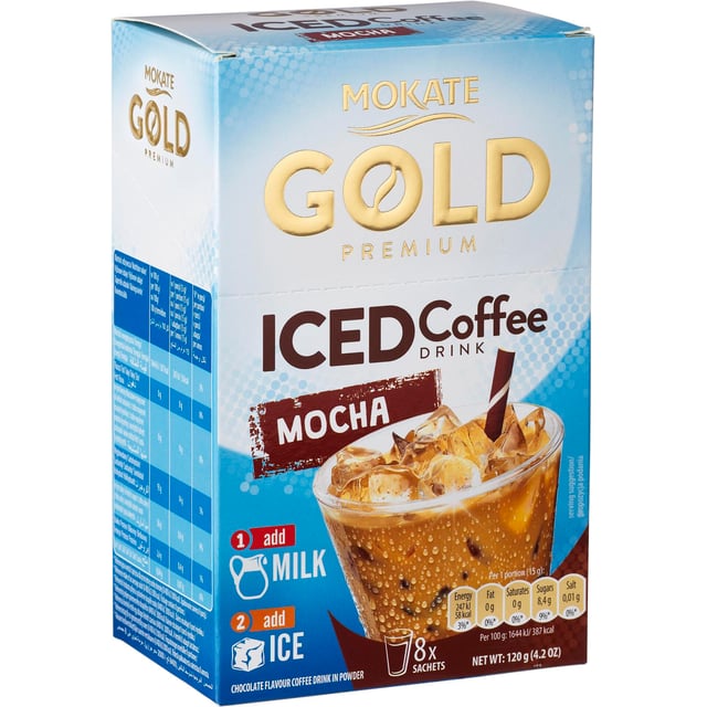 Mokate Iced Coffee Mocha Iskaffedryck 8-pack 120 g
