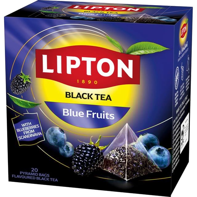 Lipton Svart Pyramidte Blue Fruit 20 st