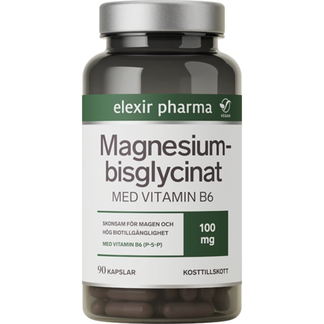 Elexir Pharma Magnesiumbisglycinat 90 kapslar