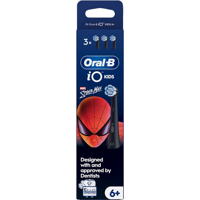 Oral B iO Kids Marvel Spider Man Tandborsthuvuden för Barn över 6 år 3 st