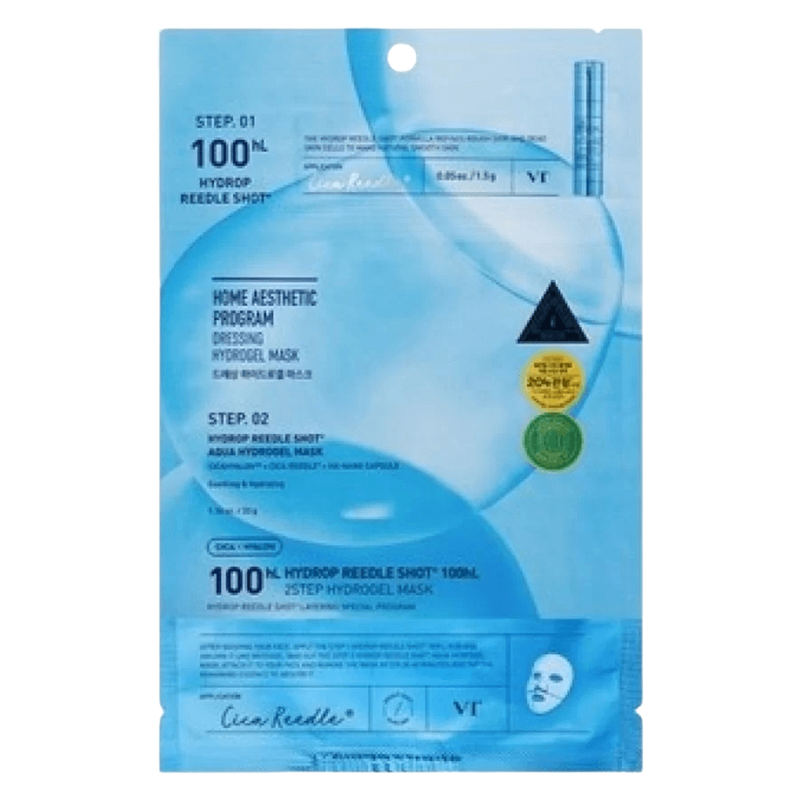 VT Cosmetics Hydrop Reedle Shot 100hL 2Step Hydrogel Mask