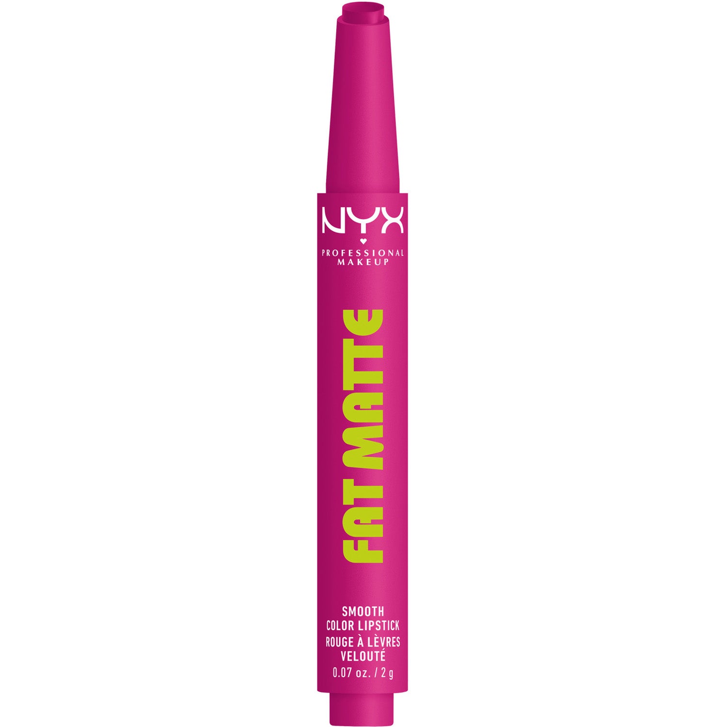 NYX Professional Makeup Fat Matte Slick Click Lip Balm 13 Fluffy Fuchsia - 2 g