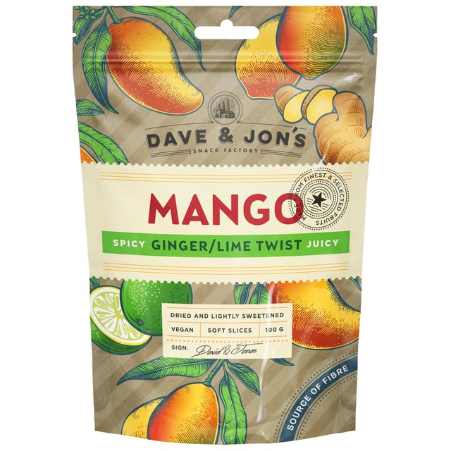 Dave & Jon´s Mango Ginger/Lime 100 g