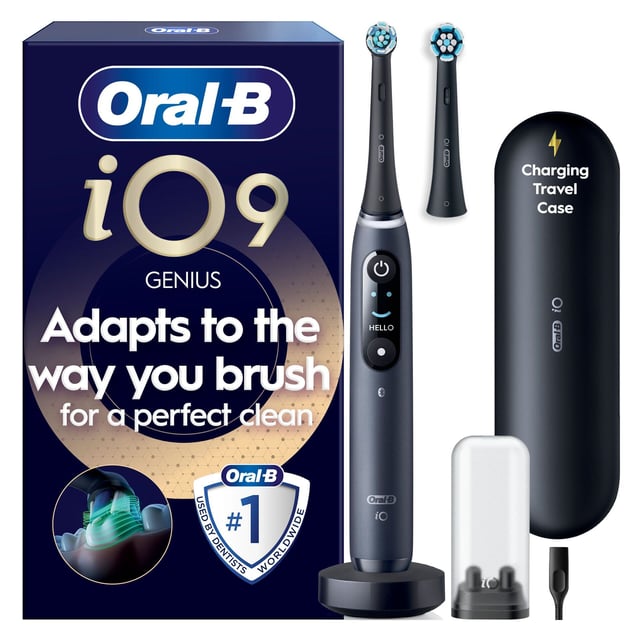Oral-B iO 9 Eltandborste Svart med tillbehör