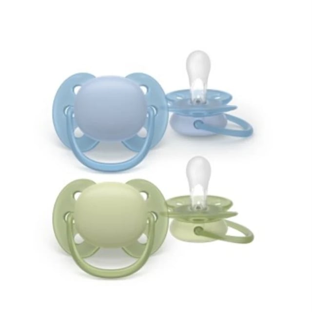 Philips Avent Ultra Soft Napp 0 till 6 månader Grön Blå