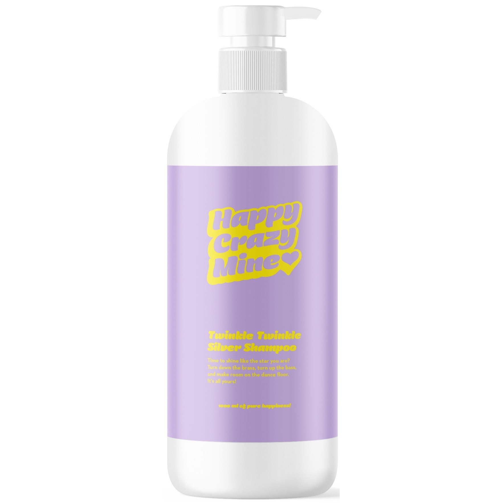 Happy Crazy Mine Twinkle Twinkle Silver Shampoo 1000 ml