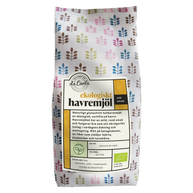 da Carla Ekologiskt Glutenfritt Havremjöl 400 g