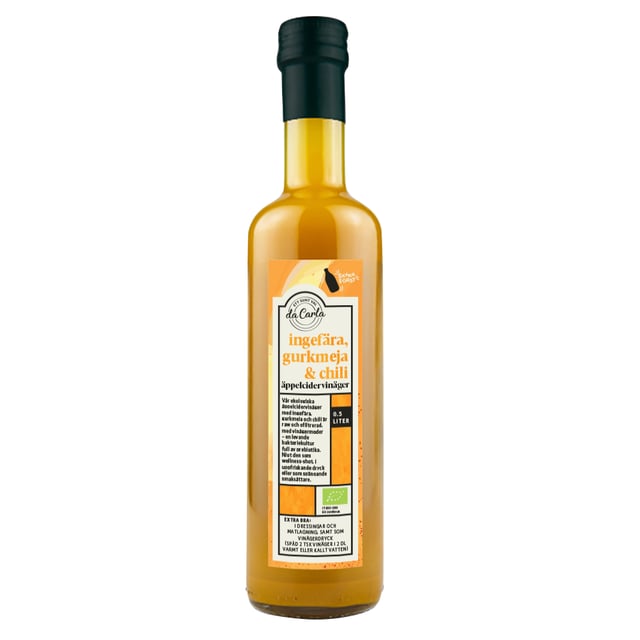 da Carla Ekologisk Äppelcider Vinegär med Ingefära, Gurkmeja och Chili 500 ml