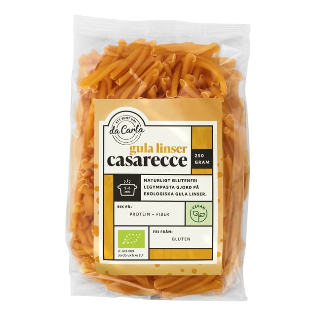 da Carla EKO GF Caserecce Gula Linser 250 g